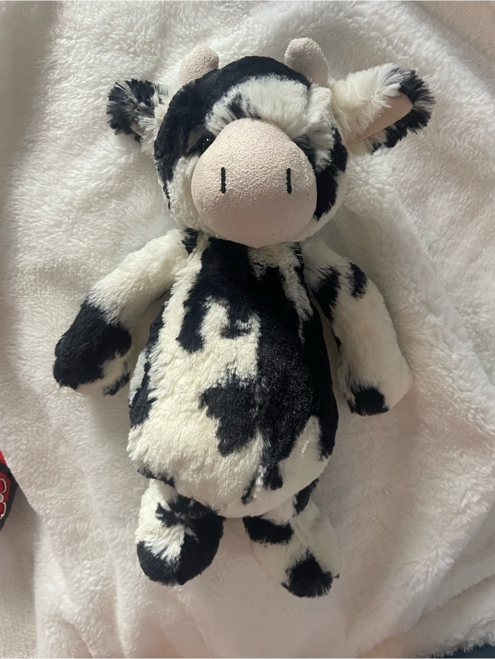 Jellycat Medium Bashful Calf Plush Authentic Retired Black White